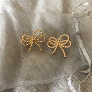 Brand new bow earrings